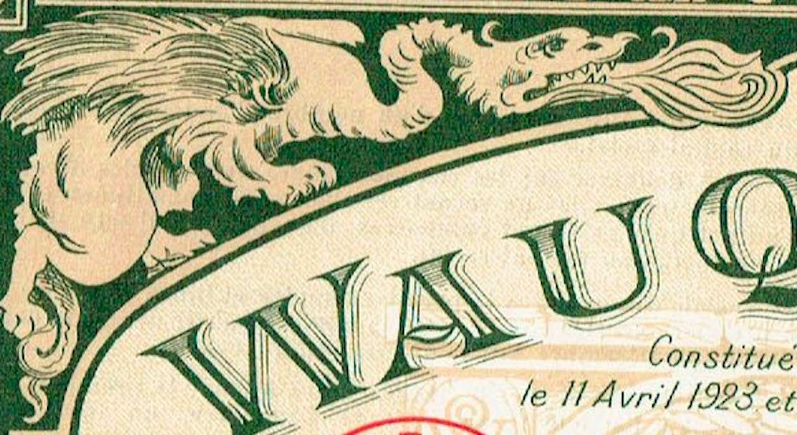 Dokumente: Wauquier & Cie. SA, Lille - 1923 – Gebraucht aus Solothurn von Sgasche 1