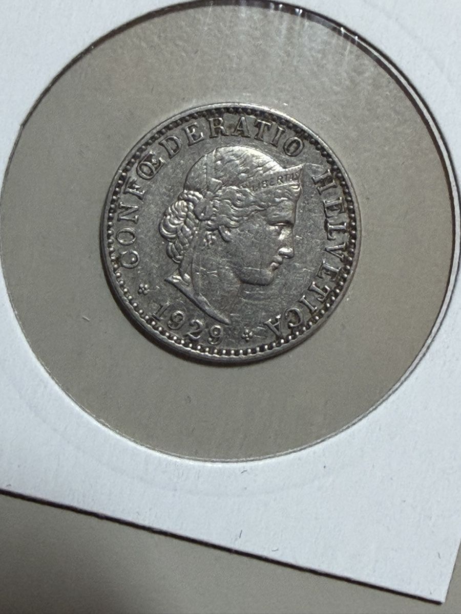 Alle Münzen: CHF 0.20 - 1929 – Gebraucht aus Payerne von Mike1682 1
