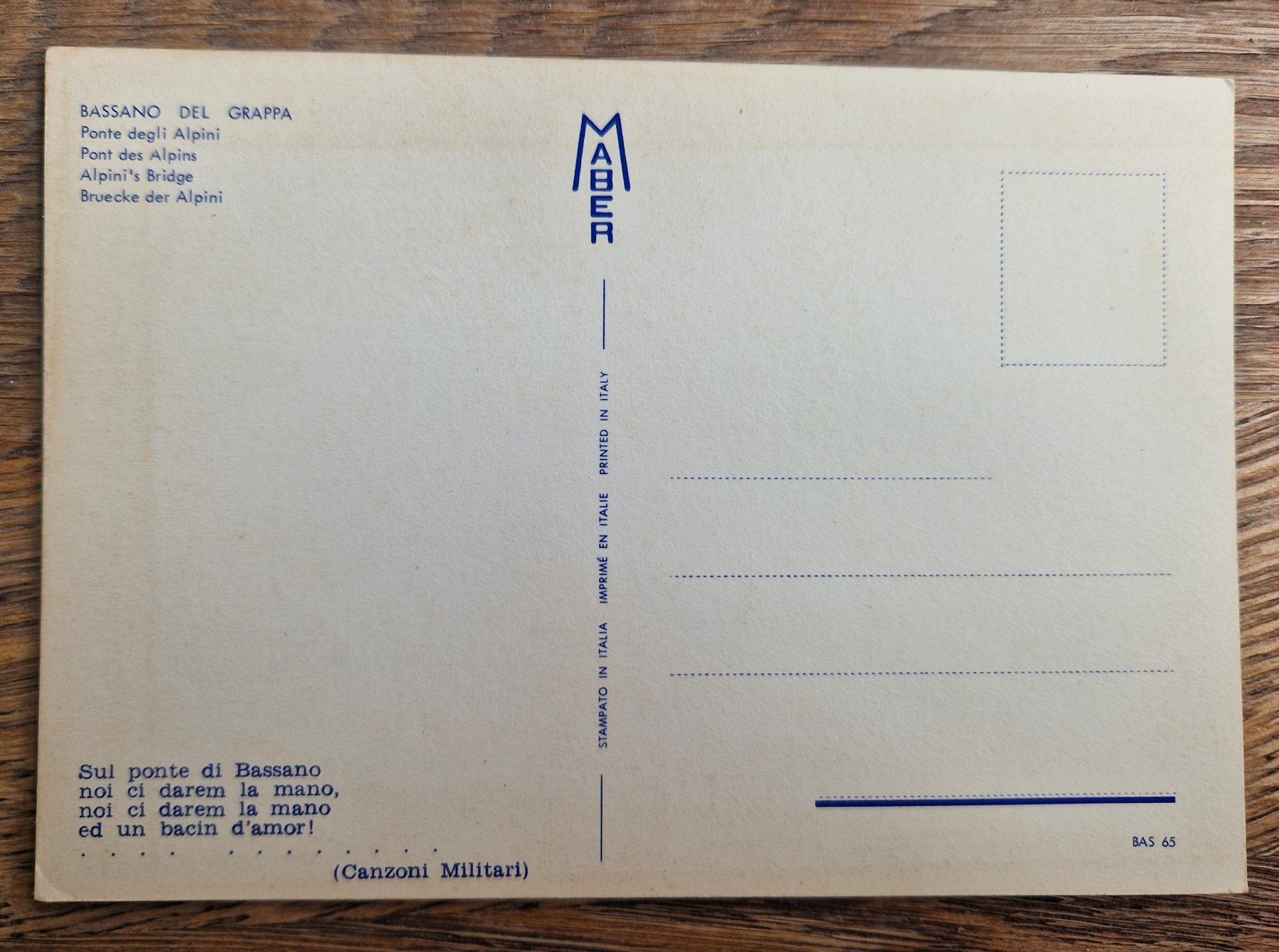 Cartoline postali: Bassano del Grappa,  neuwertig – Nuovo (secondo la descrizione) da Melchnau venduto da Arthurius 1