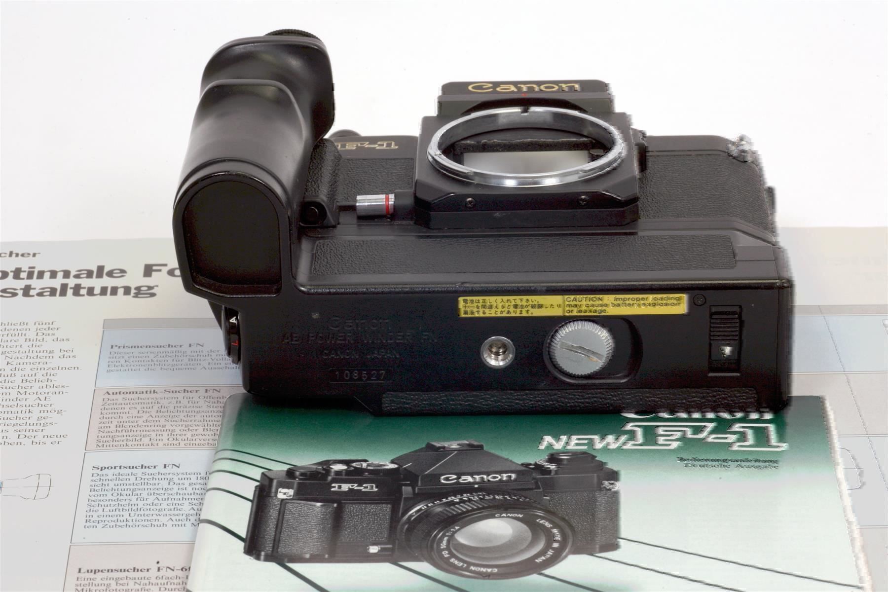 Canon Fotocamera: New F1+ Winder AE FN + Speedlight 577G – Usato da Bassersdorf venduto da Sugo 5