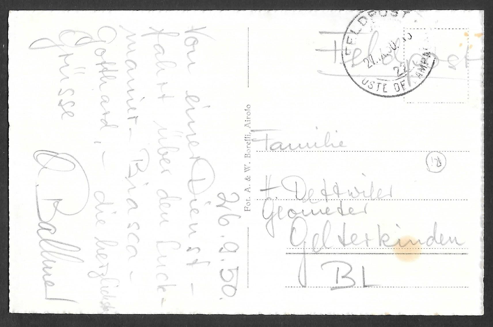 Cartoline postali: Biasca Cascata S. Petronilla – Usato da Olten venduto da clotaldi 1