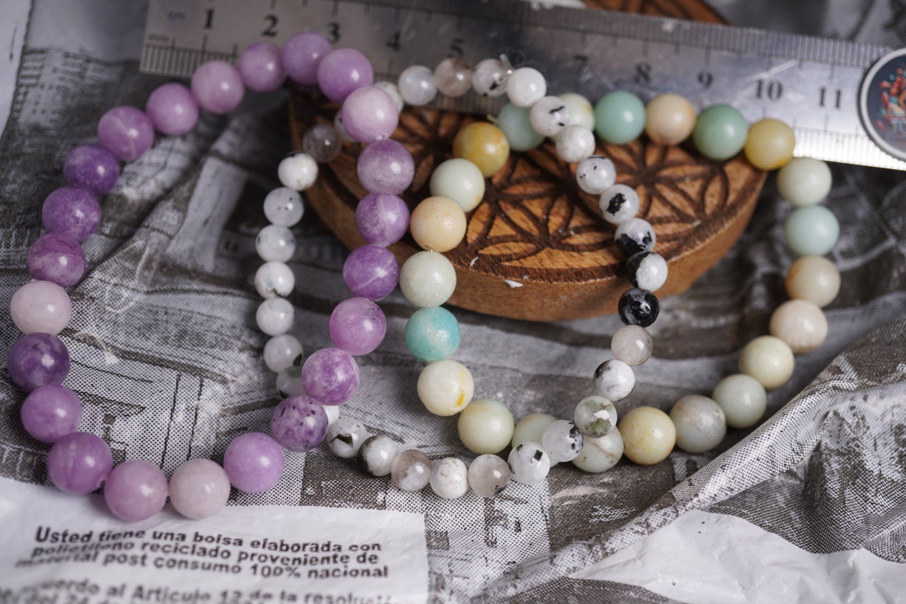 Minerali & Pietre curative: 3 x  Kugel Armbänder    ab 1.-      (Räumung!) – Nuovo e nell'imballaggio originale da Eschenbach SG venduto da topstone 7
