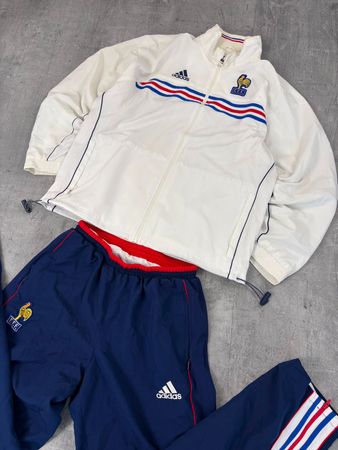 Vintage Frankreich 1998 Adidas Trainingsanzug (M)