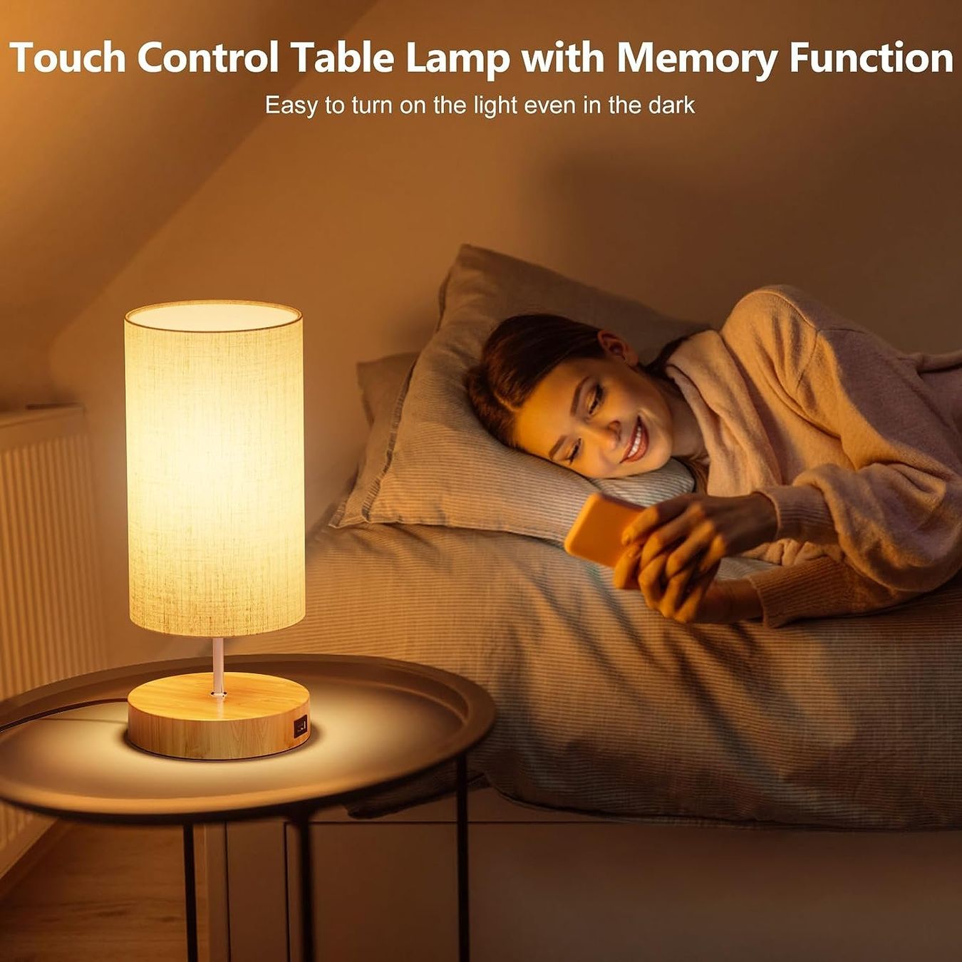 Lampade: Nachttischlampe Touch Dimmbar 2er set – Nuovo e nell'imballaggio originale da Nuglar venduto da SaleRitter 6