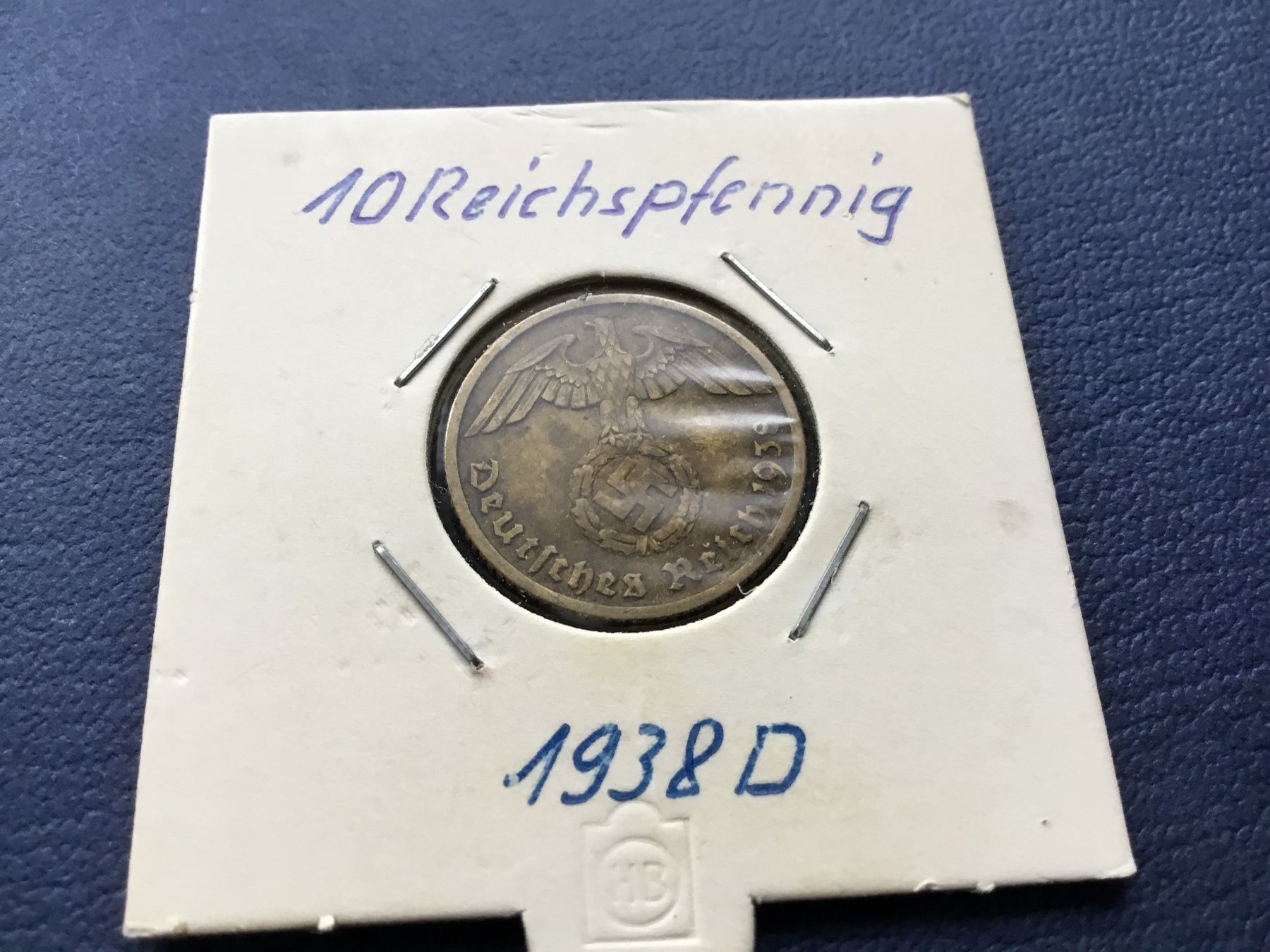 Alle Münzen: Drittes Reich 10 Reichspfennig 1938 D – Gebraucht aus St. Margrethen SG von alfapeugeot10 2