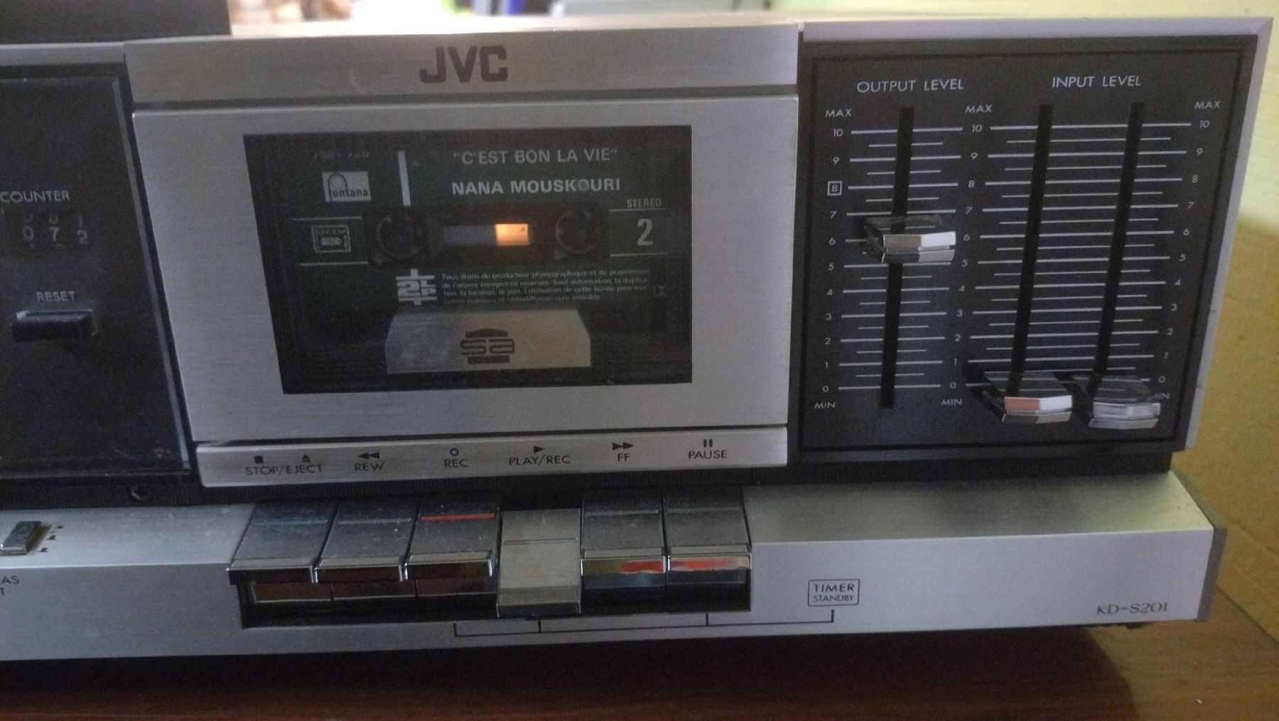 Platine Cassette JVC KD-X2E - Lecteur Magnétophone Vintage, Noir, Testé