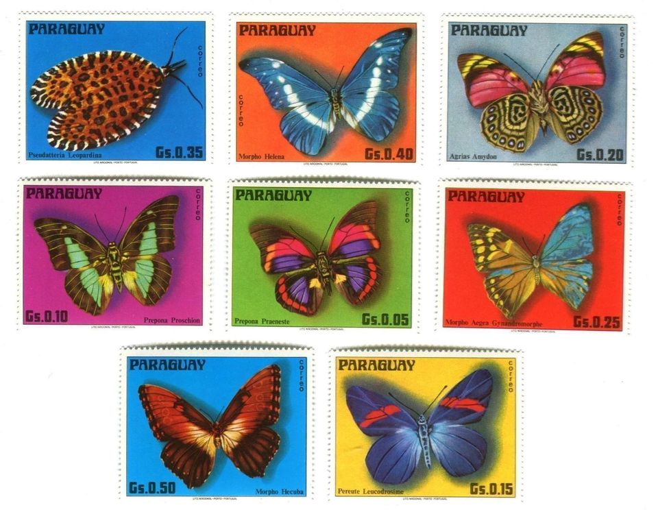 Prophila Collection Briefmarken Philippinen 1588-1593 - Schmetterlinge, Gestempelt, 1984