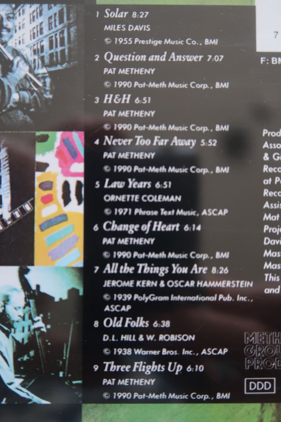 CD: PAT METHENY - QUESTION AND ANSWER - CD – Usato da Basel venduto da Patiscat 2