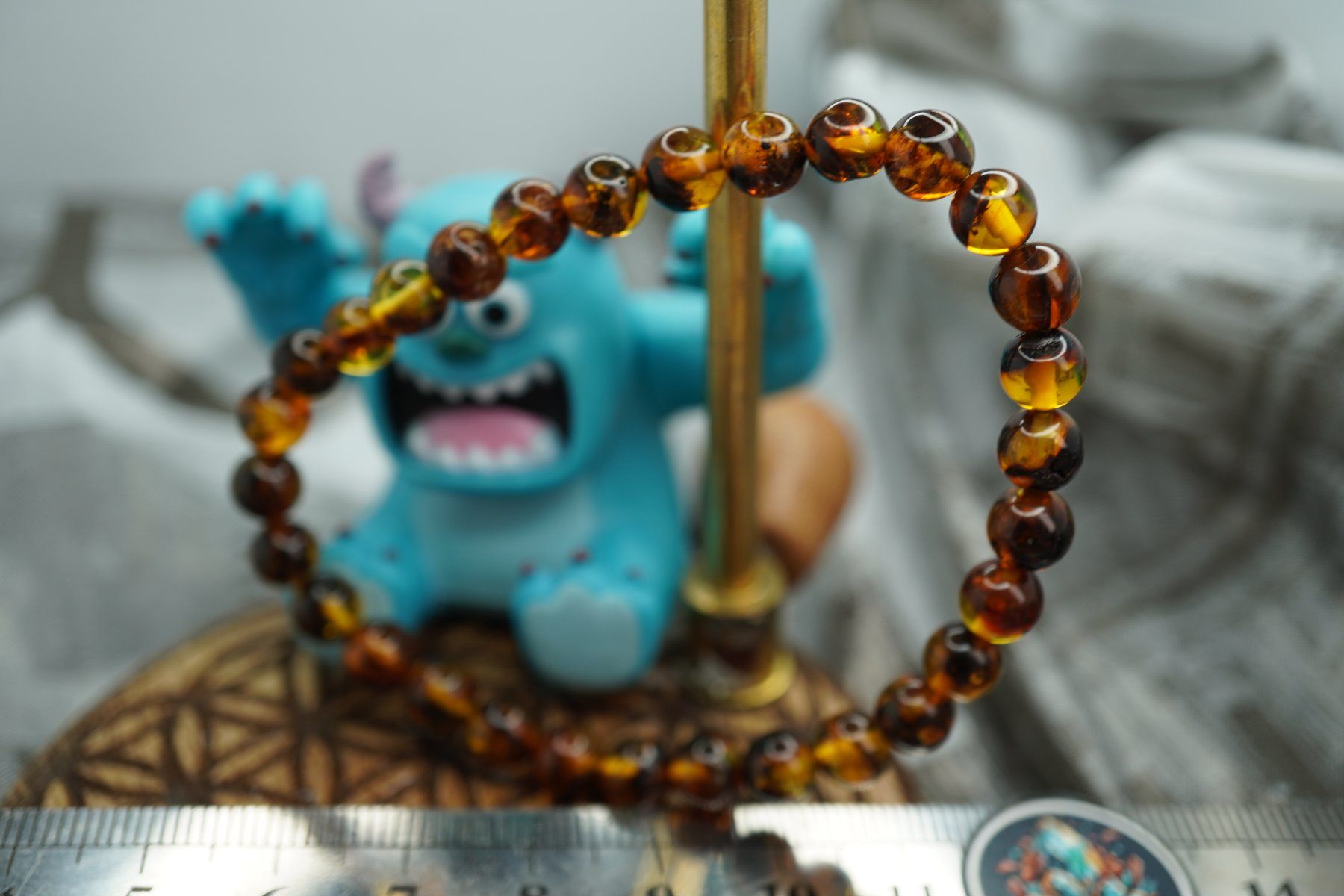 Mineralien & Heilsteine: Bernstein   Kugel    Armband mit Gummizug – Neu und originalverpackt aus Eschenbach SG von topstone 3