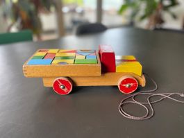 Vintage Spielzeug Truck aus Holz
