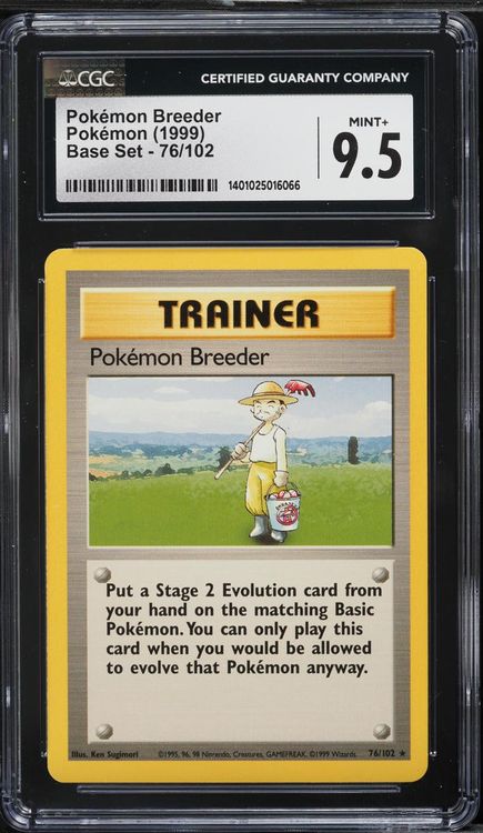 1999 Pokemon Base Set Breeder #76 CGC 9.5 MINT+ (Neu (gemäss ...