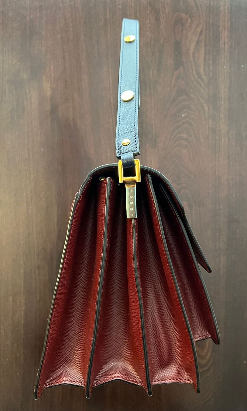 Marni Borse da donna: MARNI Trunk Large, bordeaux/bleu – Nuovo (secondo la descrizione) da Verbier venduto da eve_j6wp 2