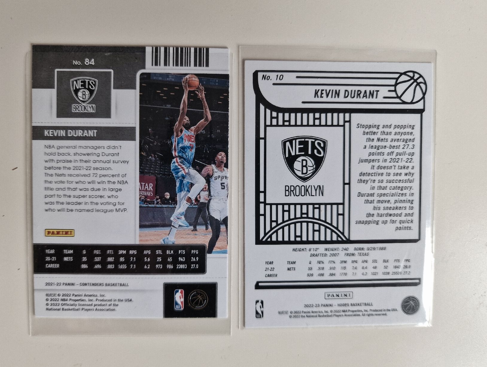 Nba Carte collezionabili: Lot 2 Cartes Kevin Durant Nets NBA – Nuovo (secondo la descrizione) da Chavornay venduto da nuno1974 1