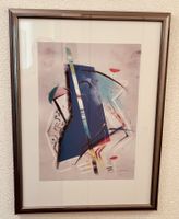 Abstrakte Kunst, gerahmt, guter Zustand