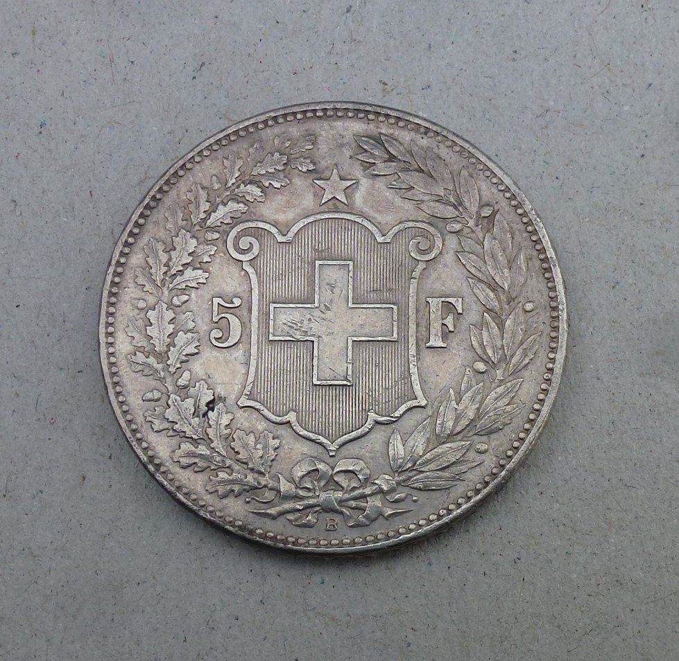 Toutes les monnaies: ++ 5.- Franken 1907, gute Erhaltung – D'occasion à Walkringen par Casablanca777