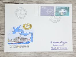 CL03 Enveloppe + Timbre Suisse 1978