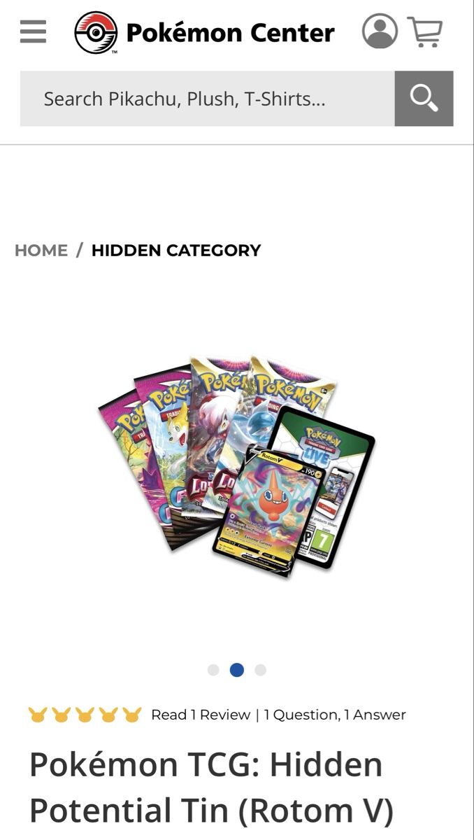 Pokémon Carte collezionabili: Pokemon Hidden Potential Tin Rotom Gallade V ENG Duo – Nuovo e nell'imballaggio originale da Thônex venduto da retrolovech 3