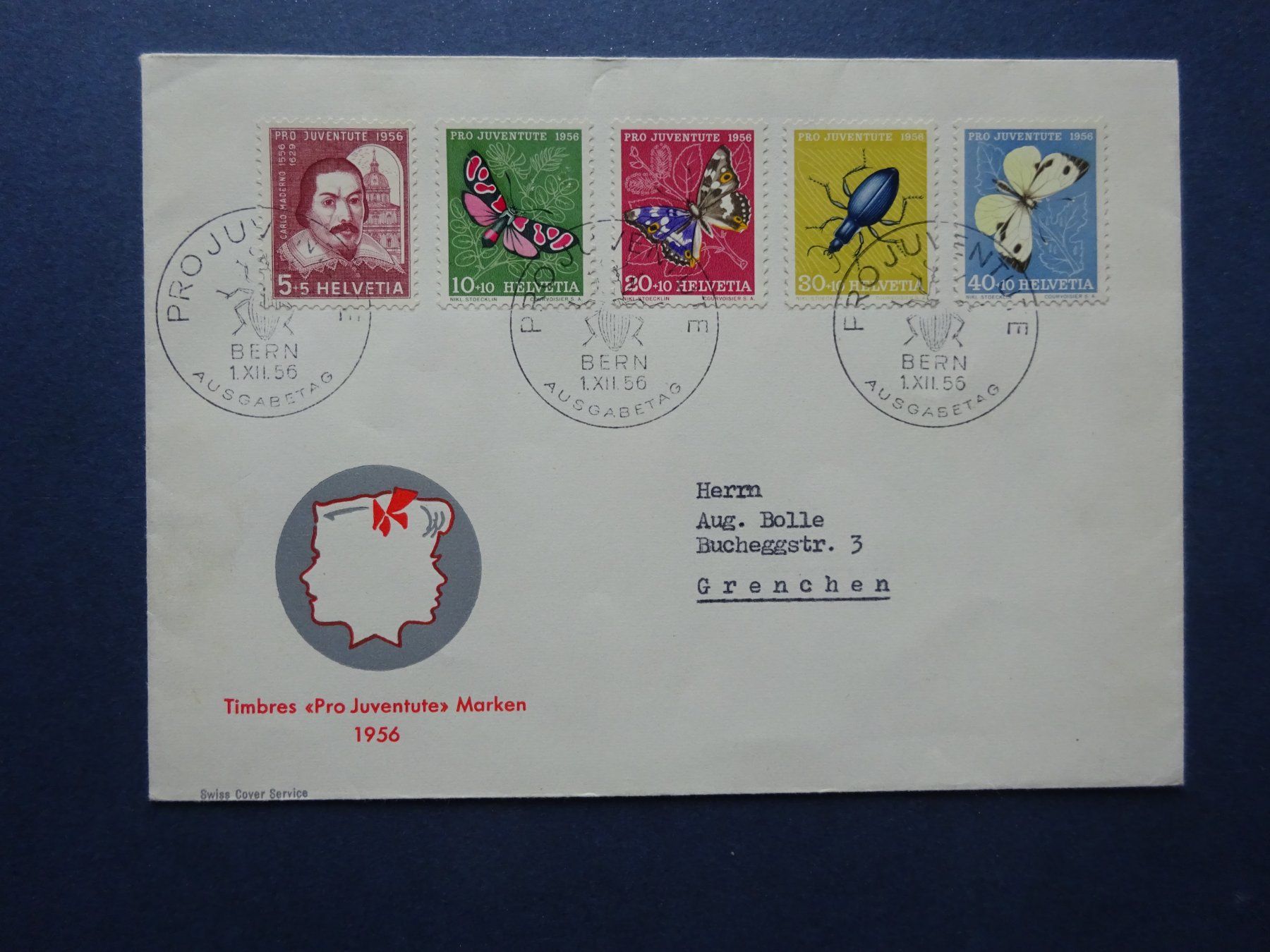 Tutti i francobolli: 1956 Pro Juventute FDC – Usato da Appenzell-Steinegg venduto da adi1975 5