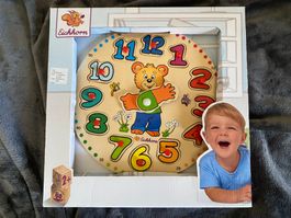 Horloge éducative en bois Eichhorn