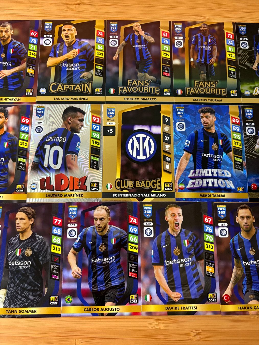 Inter x20 Cards Set Panini FIFA 365 Adrenalyn XL 2025 (Neu (gemäss ...