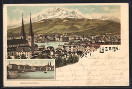 Litho Luzern, Panorama, Schweizerhofquai