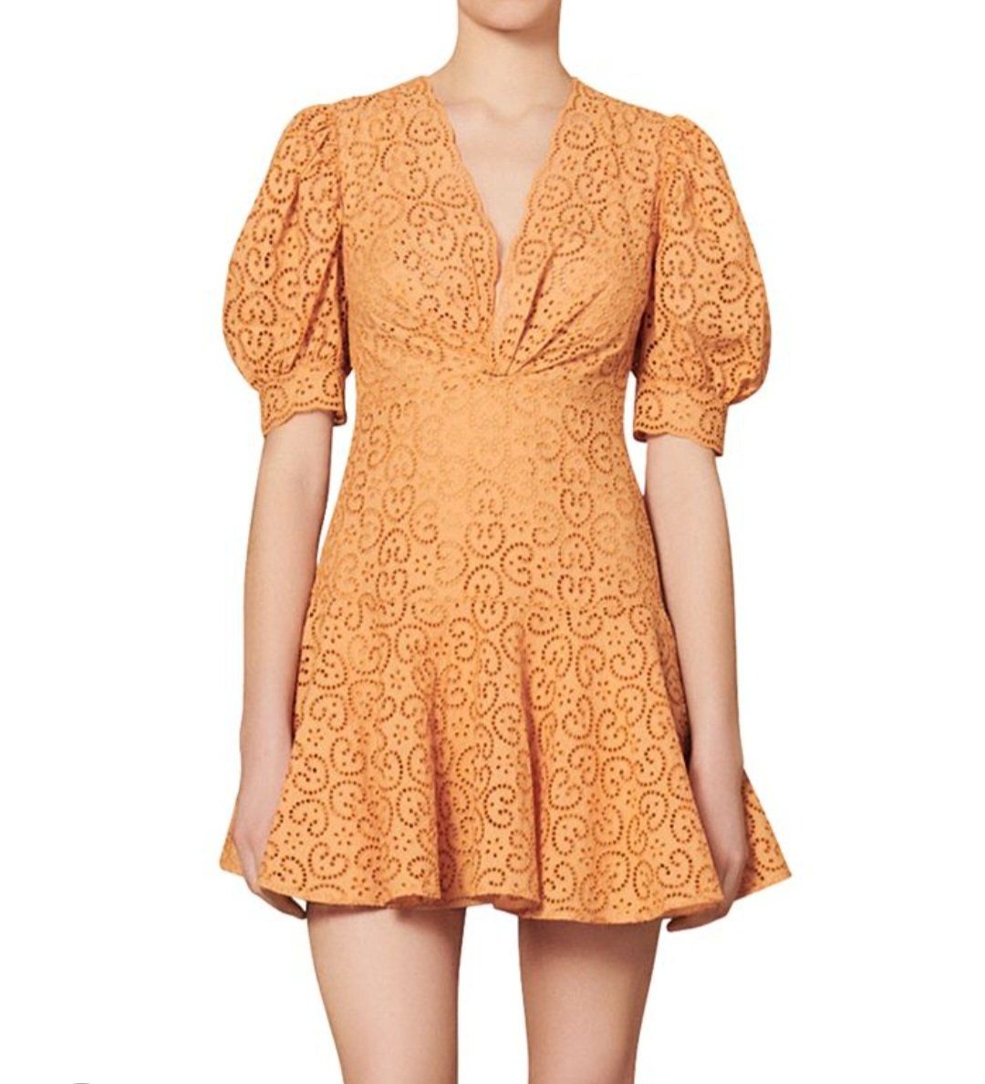 Sandro Kleider: Sandro; Elegantes Sommerkleid in Orange Grösse M – Neu (gemäss Beschreibung) aus Thundorf von Roxy003 1