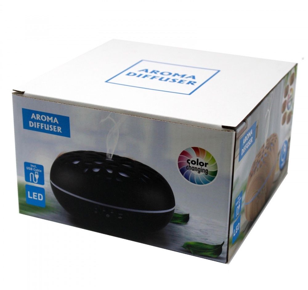 Diffusori di oli essenziali: Aroma Diffuser braun mit USB, Farbwechsel, Timer – Nuovo e nell'imballaggio originale da Basel venduto da Seifehuesli 1