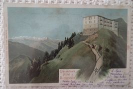 Stanserhorn 1907  Hotel u. Berneralpen    Fehlerhafte Rücks.