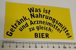 Bier  (Aufkleber, PVC)