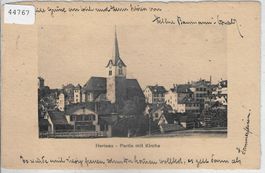 Herisau - Partie mit Kirche