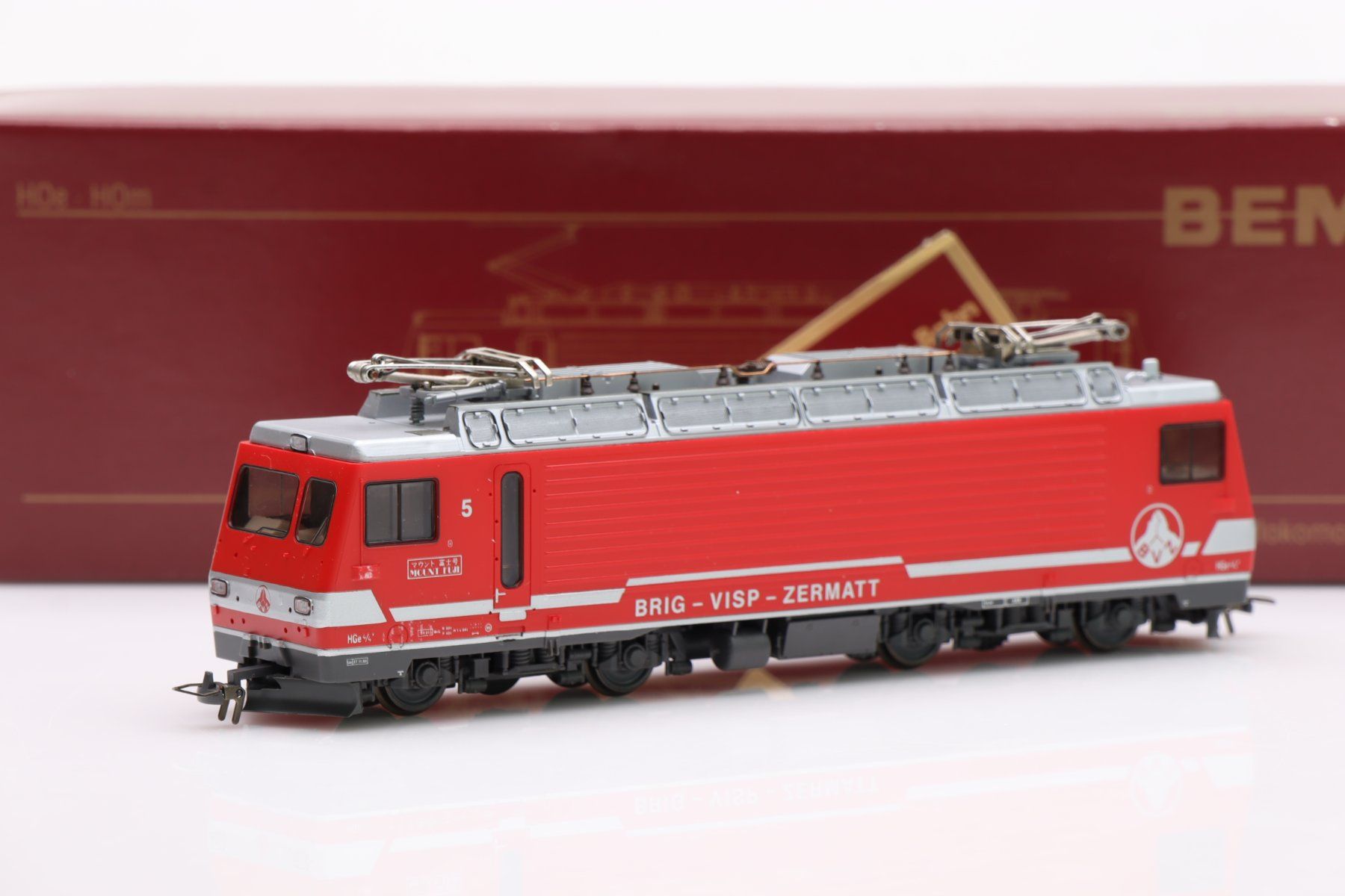 Bemo Modellini di ferrovie: Bemo 1262 505 BVZ HGe 4/4" Mount Fuji DC, H0m – Nuovo (secondo la descrizione) da Ried (Muotathal) venduto da Modellbahn.swiss