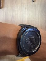 Jeanrichard Chronograph Uhr schwarz Gebrauchsspruren
