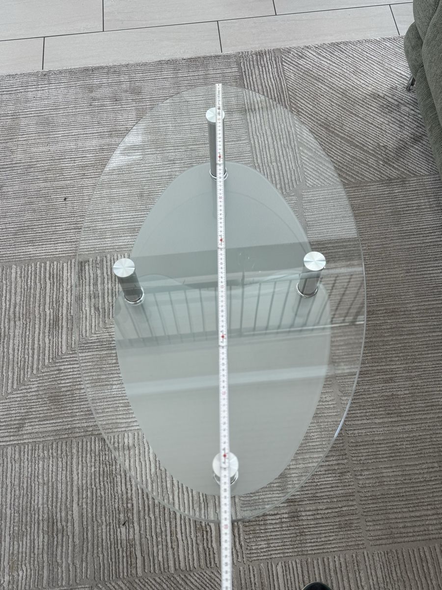 Bicchieri: Couchtisch oval Glas mit Ablage – Nuovo (secondo la descrizione) da Waltenschwil venduto da spikelike 2
