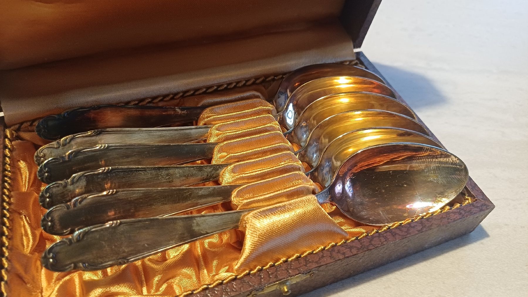 Bestecksets: 6 Kaffe Löffel versilbert – Gebraucht aus Flawil von Naphtali