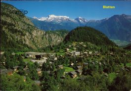 1988 AK Blatten ob Naters mit Monte Leone u. Hübschhorn