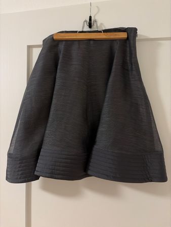 Emporio Armani Rock dunkelgrau Faltenrock Damen Grösse 36