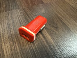 USB Auto Ladegerät 12V-24V auf 5V 1A rot