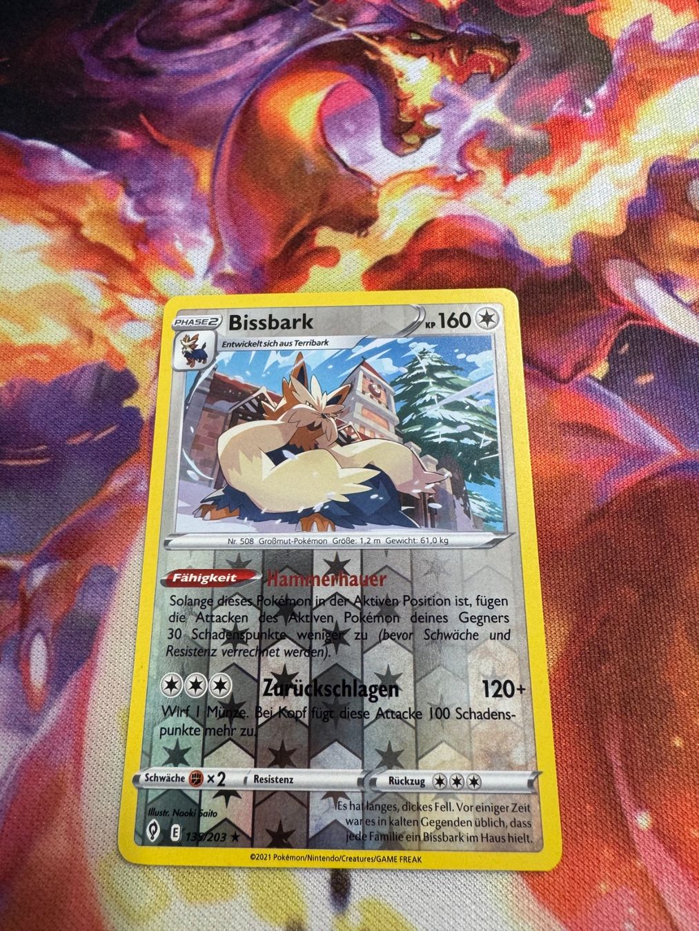 Pokémon Sammelbilder & Trading cards: Bissbark (EVS 135) / Reverse Holo / Drachenwandel – Neu (gemäss Beschreibung) aus Bülach von CherryBlu