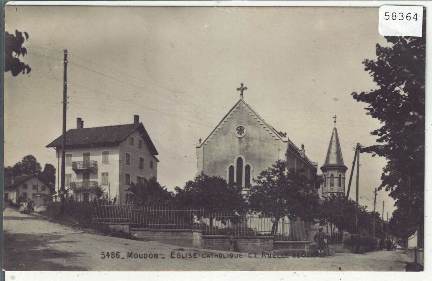 Cartoline postali: Moudon - Eglise Catholique – Usato da Ettingen venduto da Kartenplanet