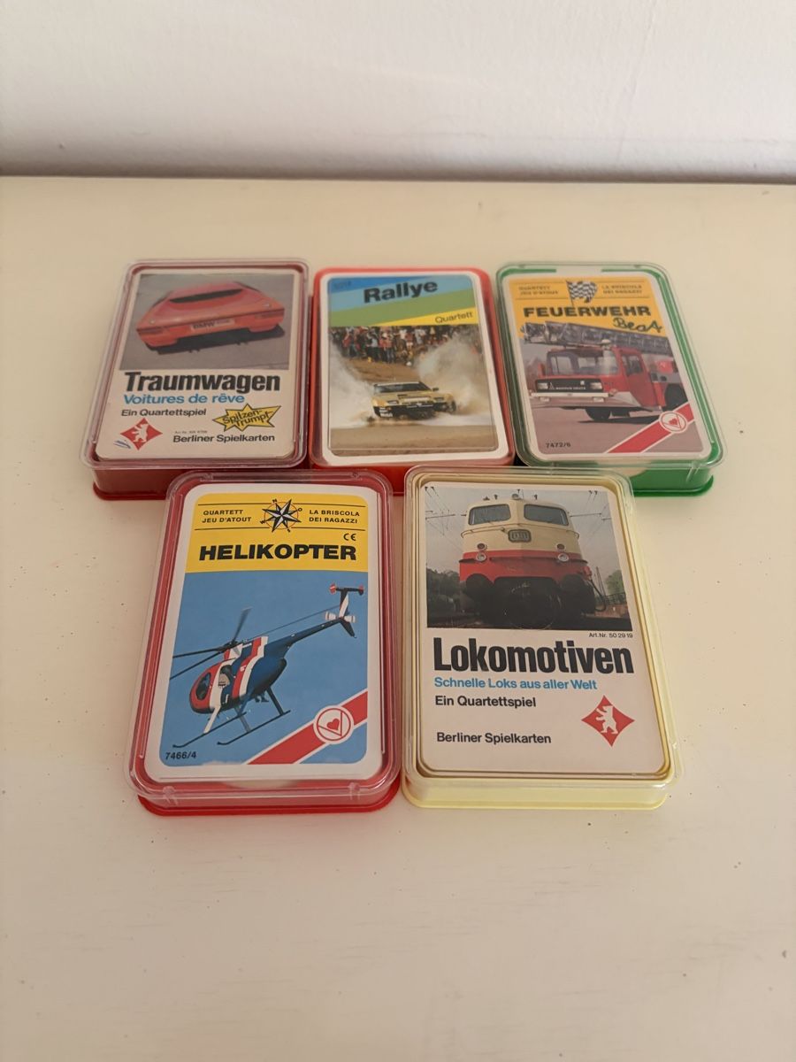 Spiele: 5 alte Technik Quartettspiele – Gebraucht aus Wabern von Housi78