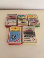 5 alte Technik Quartettspiele