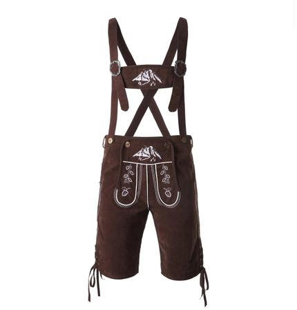 %neue Oktoberfest Kunstlederhose Vogelsang Gösse XL, braun