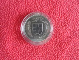 5 Fränkler 1954 B - Silber - selten - Zustand gem. Fotos
