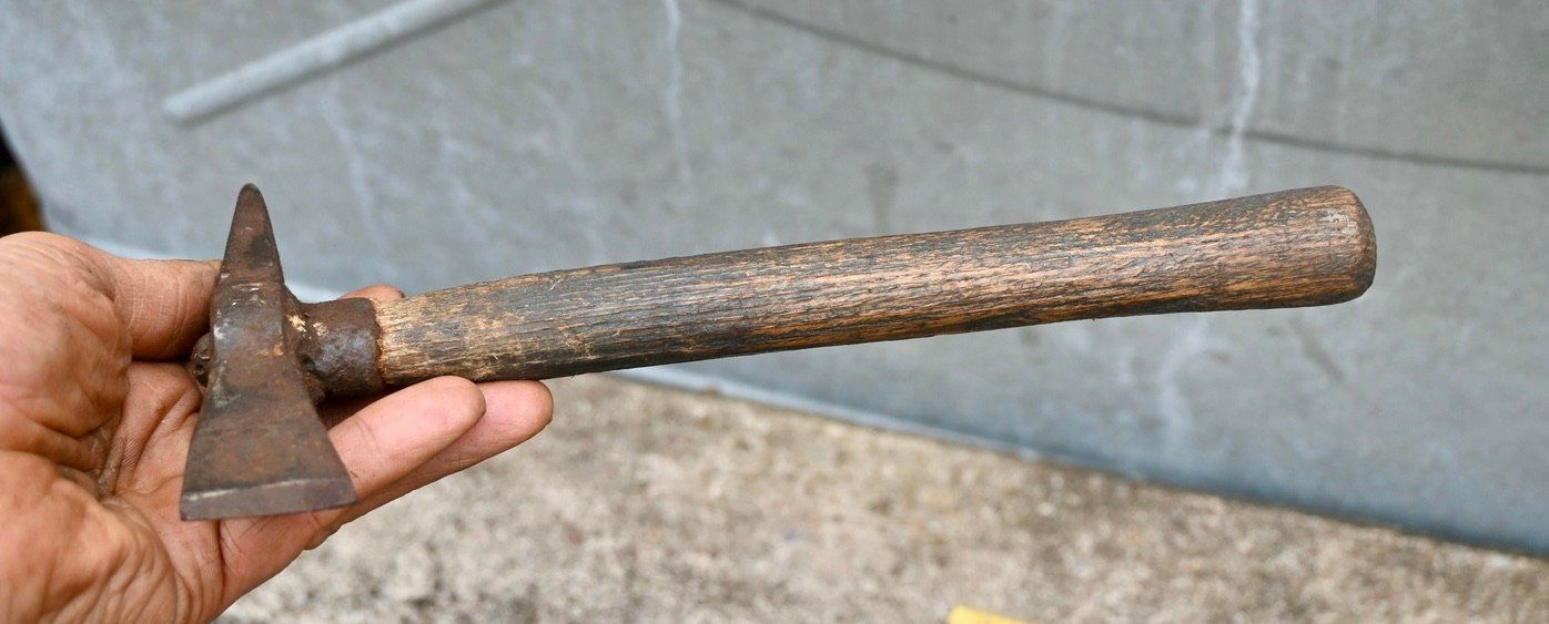 Tutti gli attrezzi: antik handgeschmiedet SPITZHACKE LÄNGE 25cm – Usato da Pfaffhausen venduto da mono_rec 4