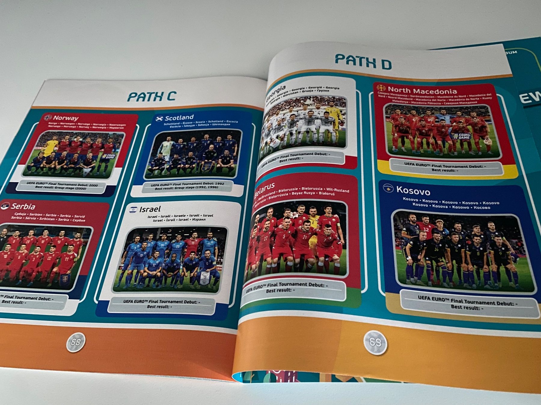 Panini Album: Panini Leeralbum EM 2020 Preview. Version DE/AUT – Usato da Hergiswil LU venduto da FcMalkov 6