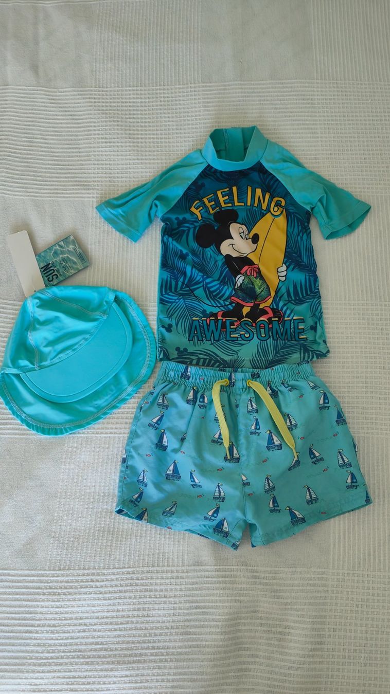 Costumi da bagno: Micky Mouse Badehose Set Badeset , Grösse 92 – Usato da Root venduto da GregorO