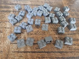 lego 3003 lot de 40 pièces Dark Bluish Gray Brick 2 x 2