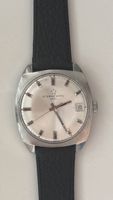 Eterna Matic 1000 Herrenuhr Silber Datum Lederband funktions