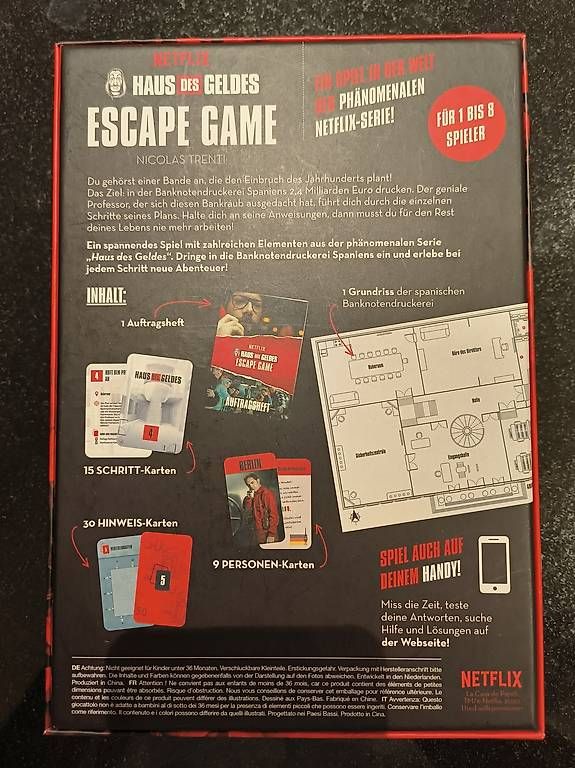 Jeux: Escape Game Haus des Geldes – D'occasion à Wauwil par Mango125 1