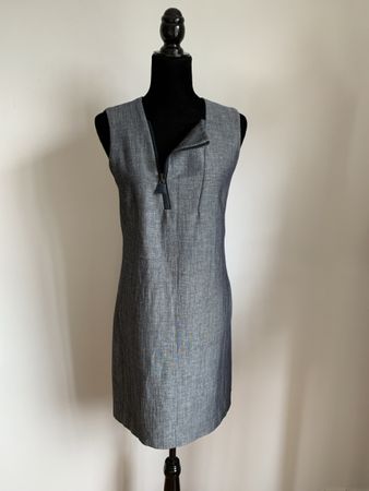 AKRIS: Elegantes Designer-Kleid, herrliches Seidenfutter, 36
